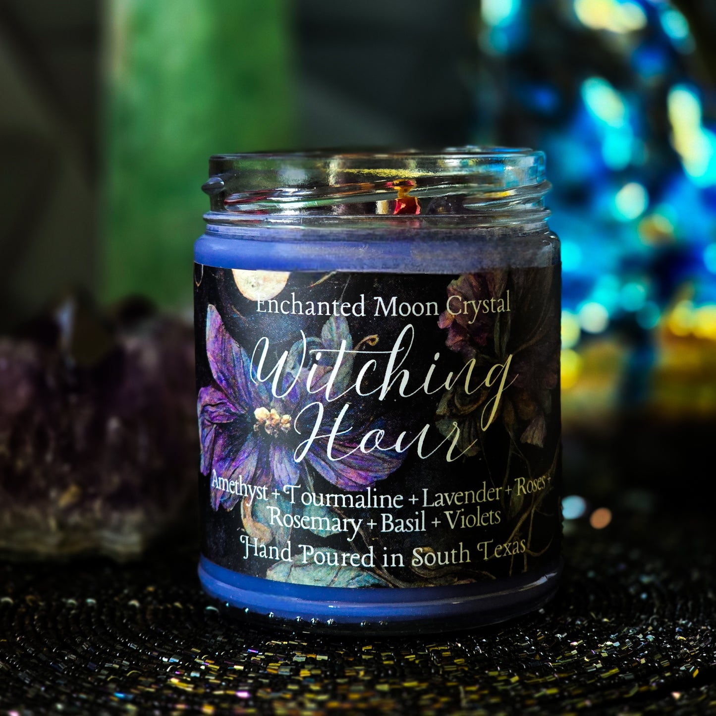 Witching Hour Candle, Intuition candle, Spiritual Protection, Ritual Candle, Mystic Energy, Energy Cleanse, Moon Magic, Night Magic, Spell