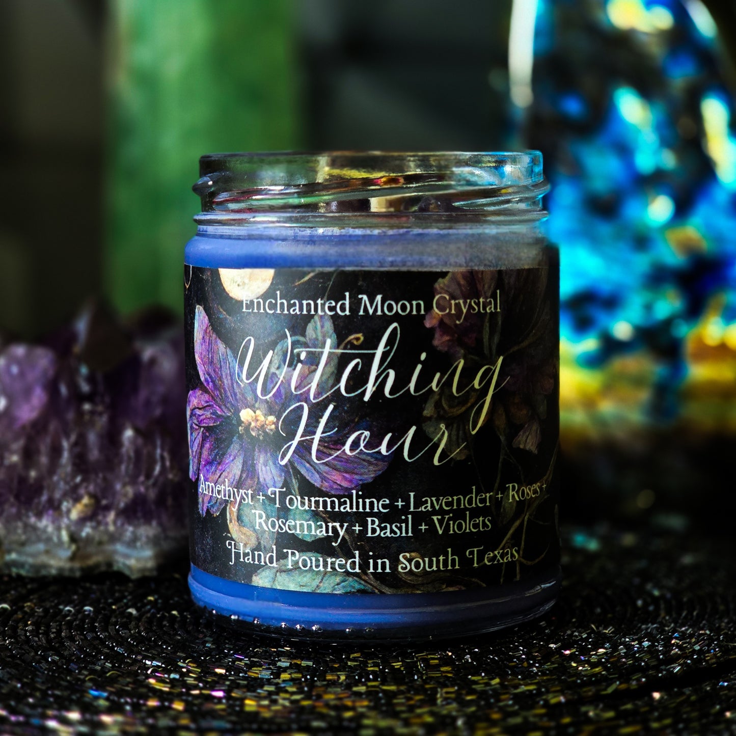 Witching Hour Candle, Intuition candle, Spiritual Protection, Ritual Candle, Mystic Energy, Energy Cleanse, Moon Magic, Night Magic, Spell