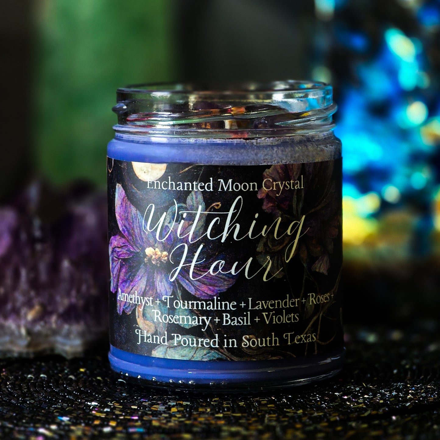 Witching Hour Candle, Intuition candle, Spiritual Protection, Ritual Candle, Mystic Energy, Energy Cleanse, Moon Magic, Night Magic, Spell