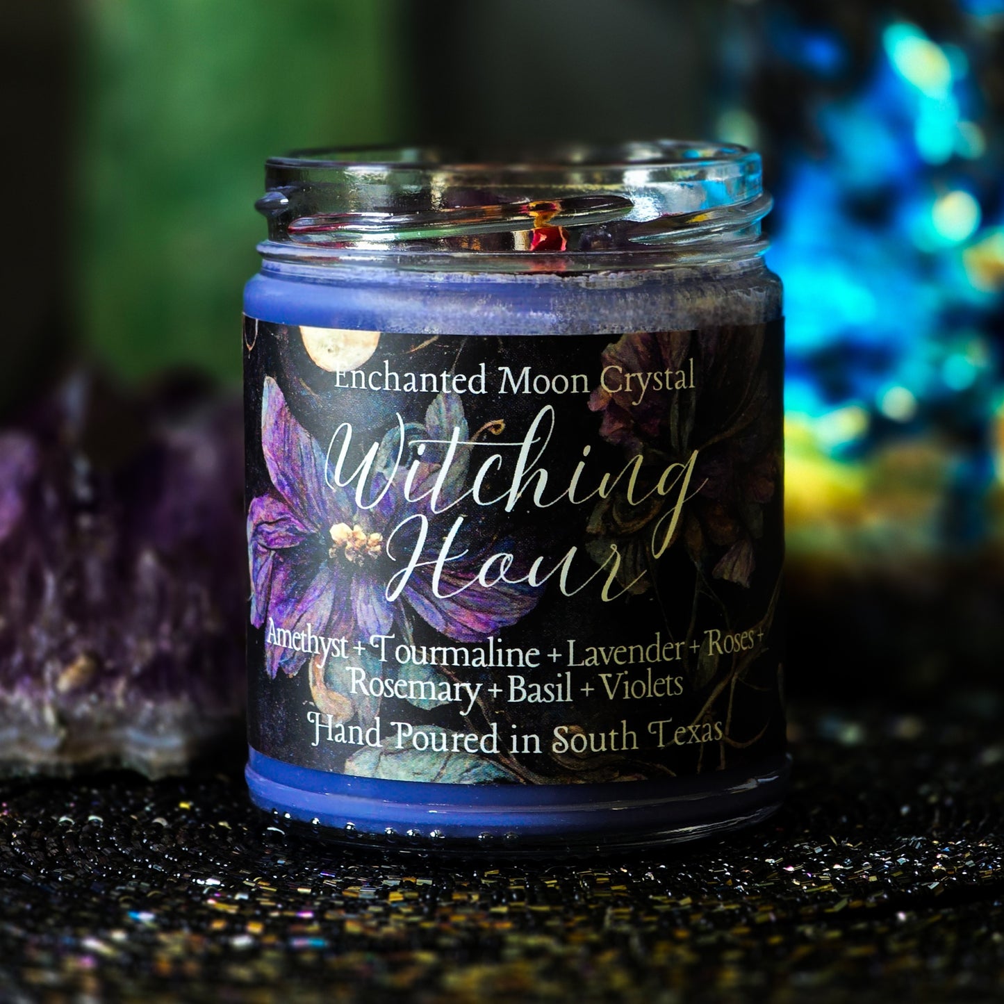 Witching Hour Candle, Intuition candle, Spiritual Protection, Ritual Candle, Mystic Energy, Energy Cleanse, Moon Magic, Night Magic, Spell