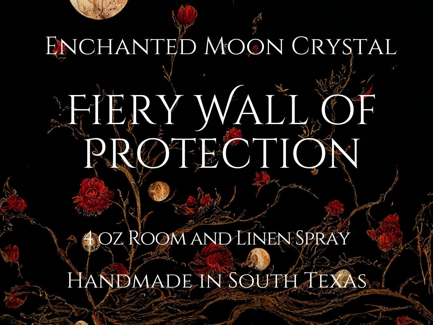 Fiery Wall of Protection Room and Linen Spray, Block Negativity, Curse Removal, Witchcraft Supplies, Banishing, Spiritual House Protection