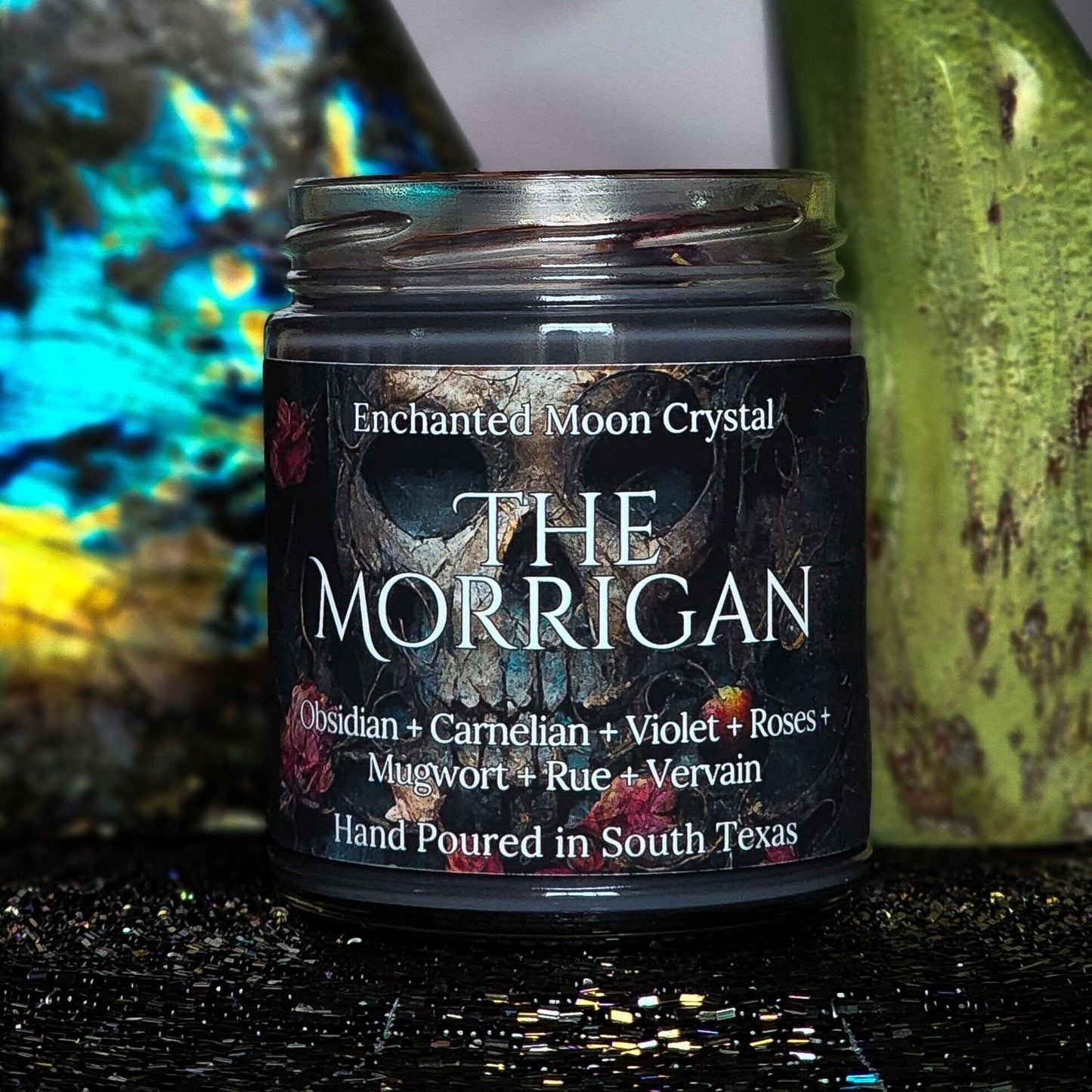 The Morrigan Candle, Goddess of War, Pagan Goddess, Dark Feminine, Celtic Goddess, Shapeshifter, Witchcraft Supplies, Invocation Candle