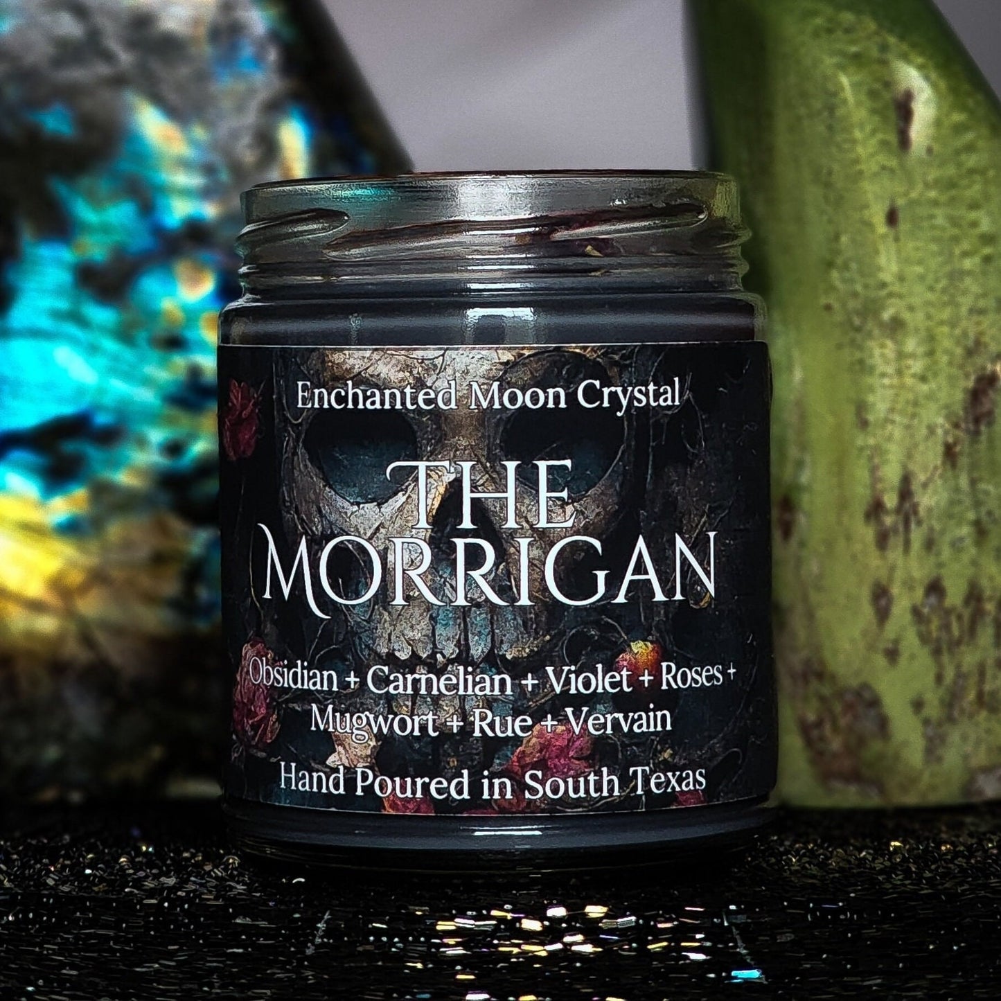 The Morrigan Candle, Goddess of War, Pagan Goddess, Dark Feminine, Celtic Goddess, Shapeshifter, Witchcraft Supplies, Invocation Candle