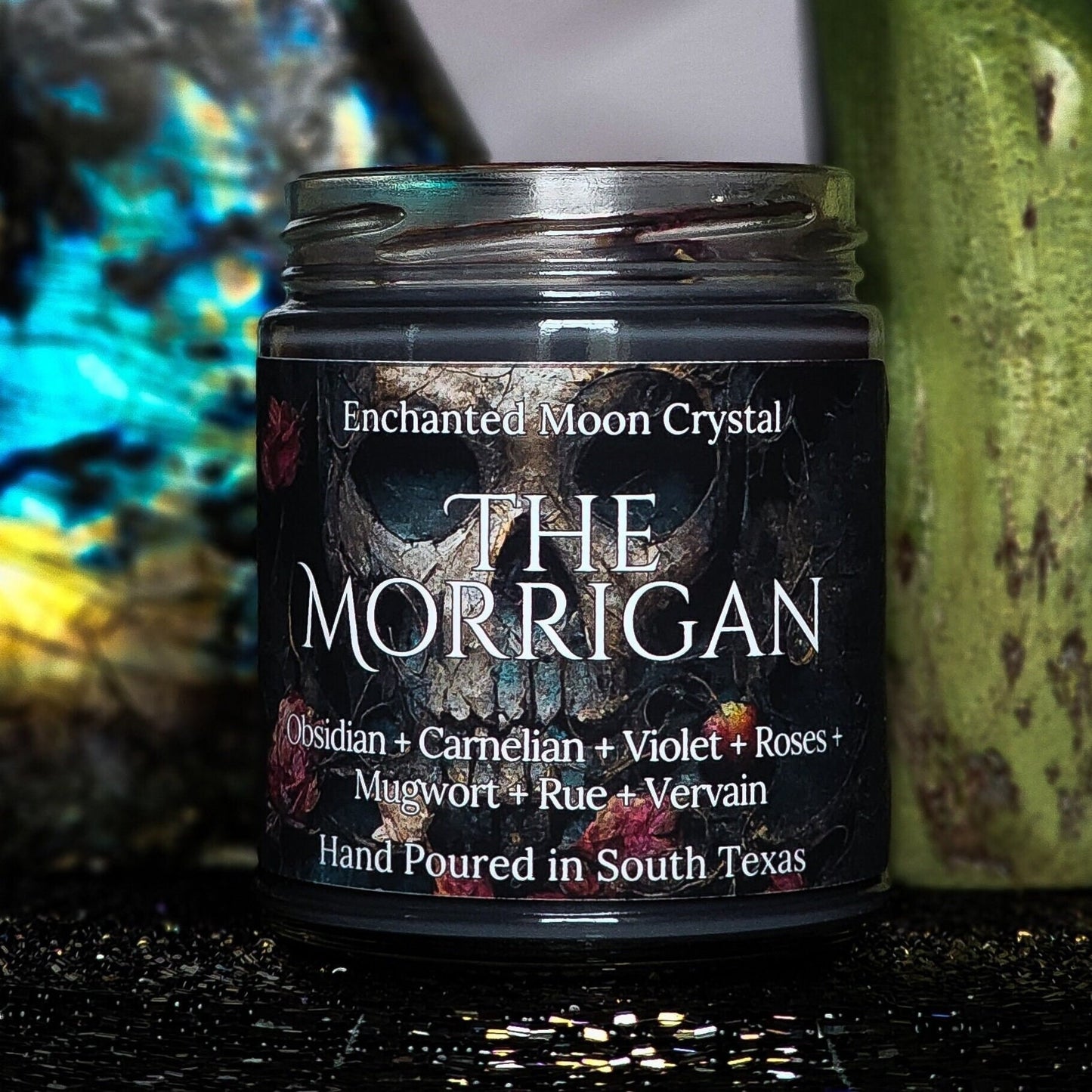 The Morrigan Candle, Goddess of War, Pagan Goddess, Dark Feminine, Celtic Goddess, Shapeshifter, Witchcraft Supplies, Invocation Candle