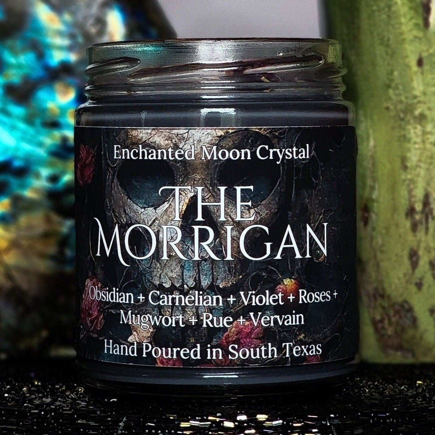 The Morrigan Candle, Goddess of War, Pagan Goddess, Dark Feminine, Celtic Goddess, Shapeshifter, Witchcraft Supplies, Invocation Candle