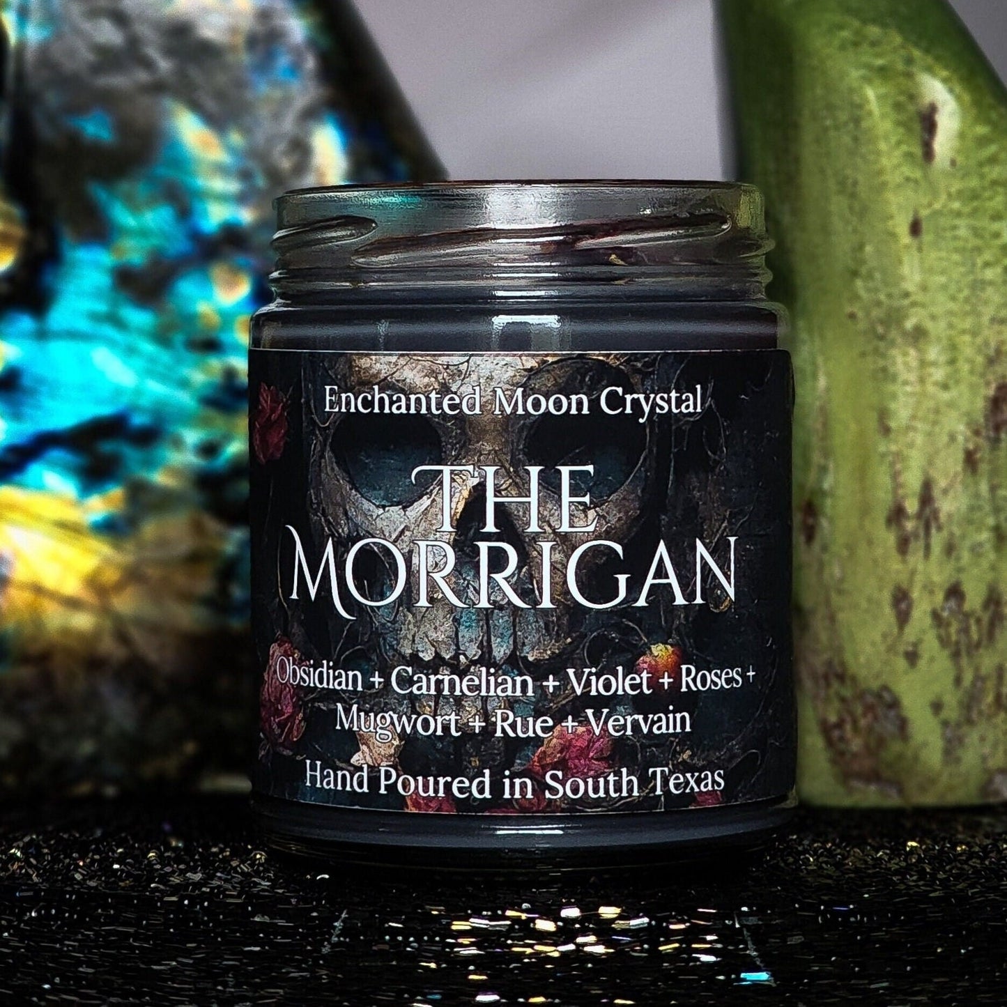 The Morrigan Candle, Goddess of War, Pagan Goddess, Dark Feminine, Celtic Goddess, Shapeshifter, Witchcraft Supplies, Invocation Candle