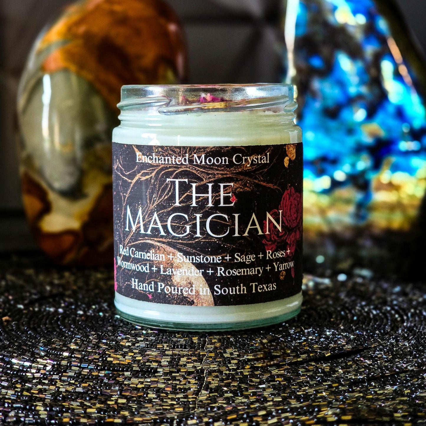 The Magician Candle, Alchemist, Archetype, Occultism, Esoteric Wisdom, Inner Guidance, Protection, Healing, Transformation, Spiritual Wisdom