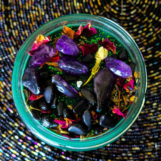 Enchanted Forest Candle, Faery Spirits, Elemental Magic, Inner Child Healing, Spiritual Guidance, Grounding Ritual, Heart Chakra Candle