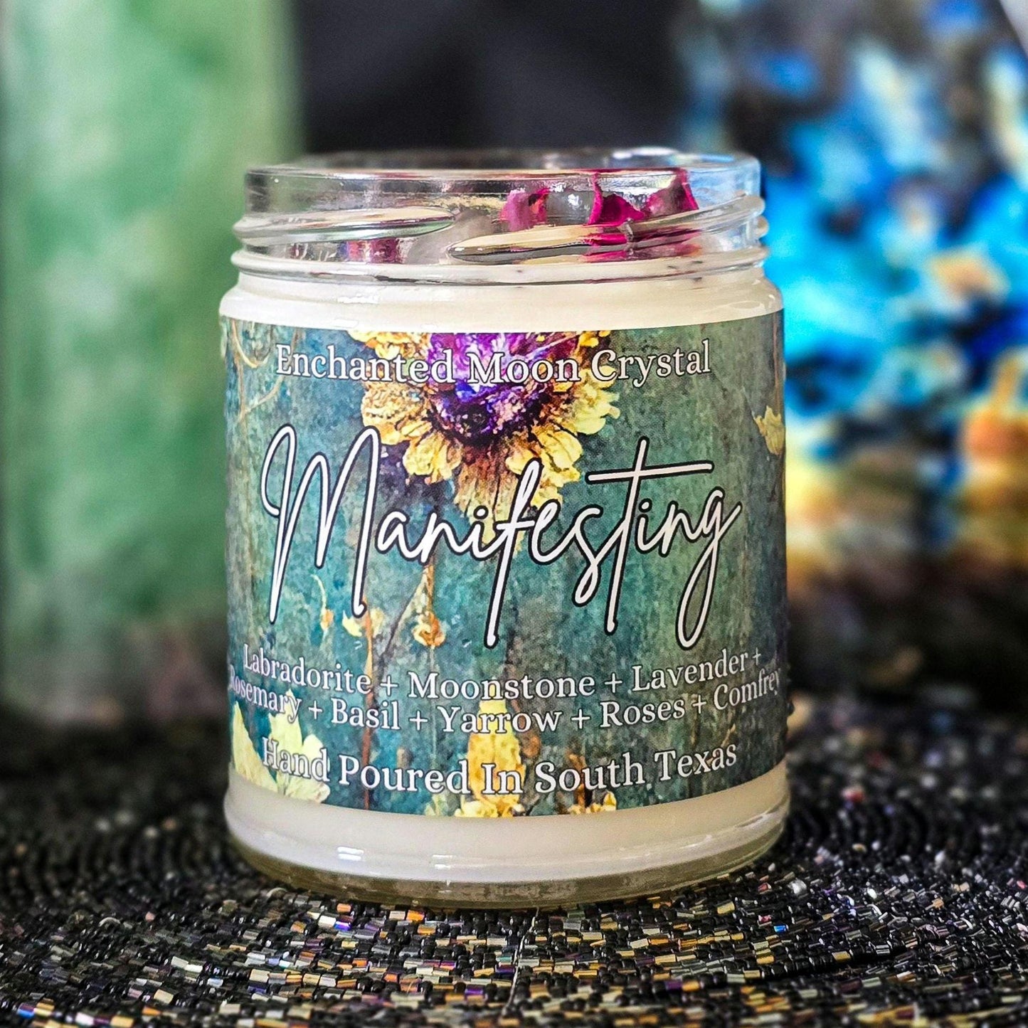 Manifesting Ritual Candle, Intention Setting, Goal Achievement, Abundance, Positive Energy, Law of Attraction, Spiritual Alignment, Focus