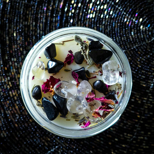 Aura Cleanse Candle, Spiritual Candles, Heart Centered, Handmade Gift, Heart Chakra, Clear Attachments, Remove Blocks, Aura Repair, Clarity