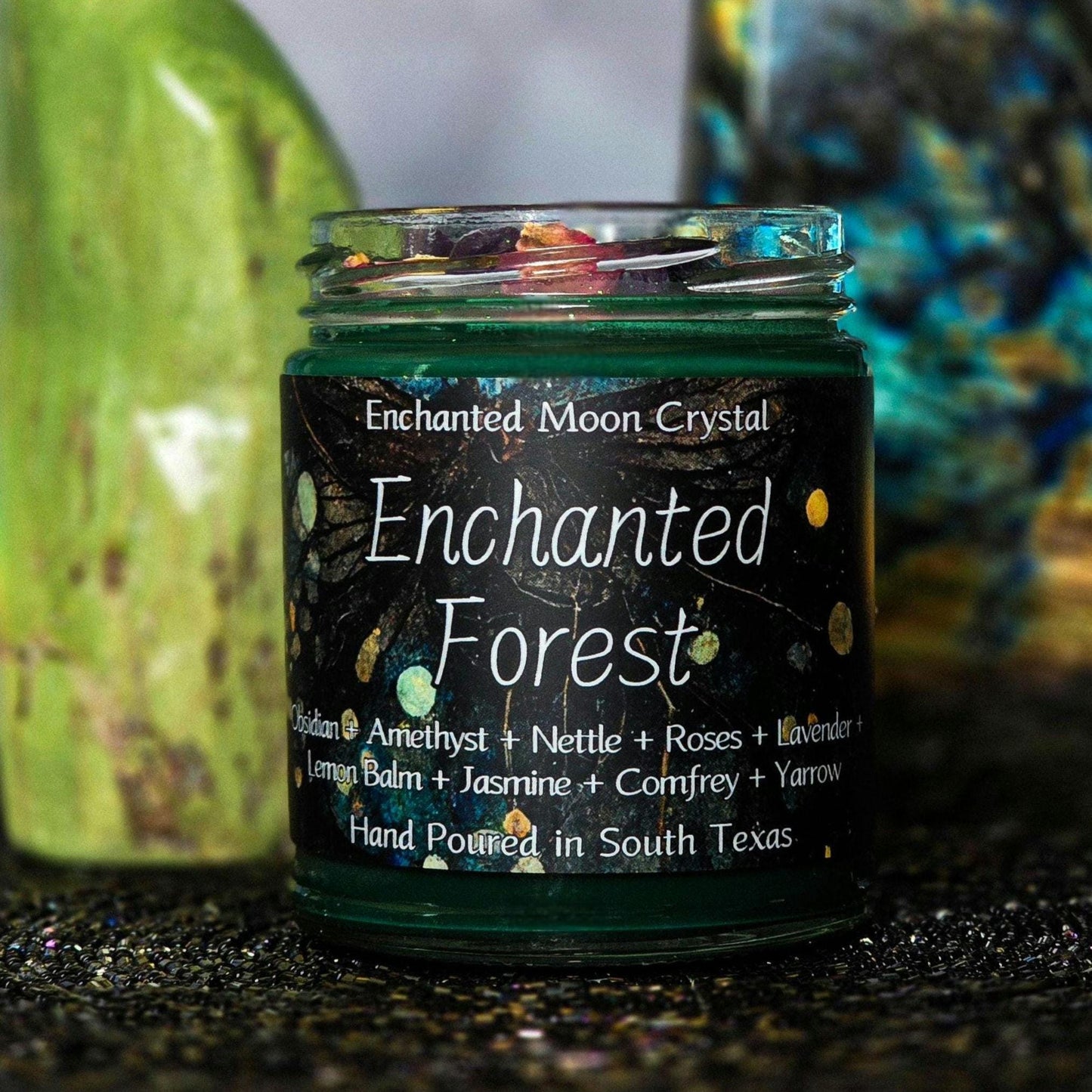 Enchanted Forest Candle, Forest Spirits, Elemental Energy, Inner Child Healing, Spiritual Guidance, Grounding, Playfulness, Heart Chakra