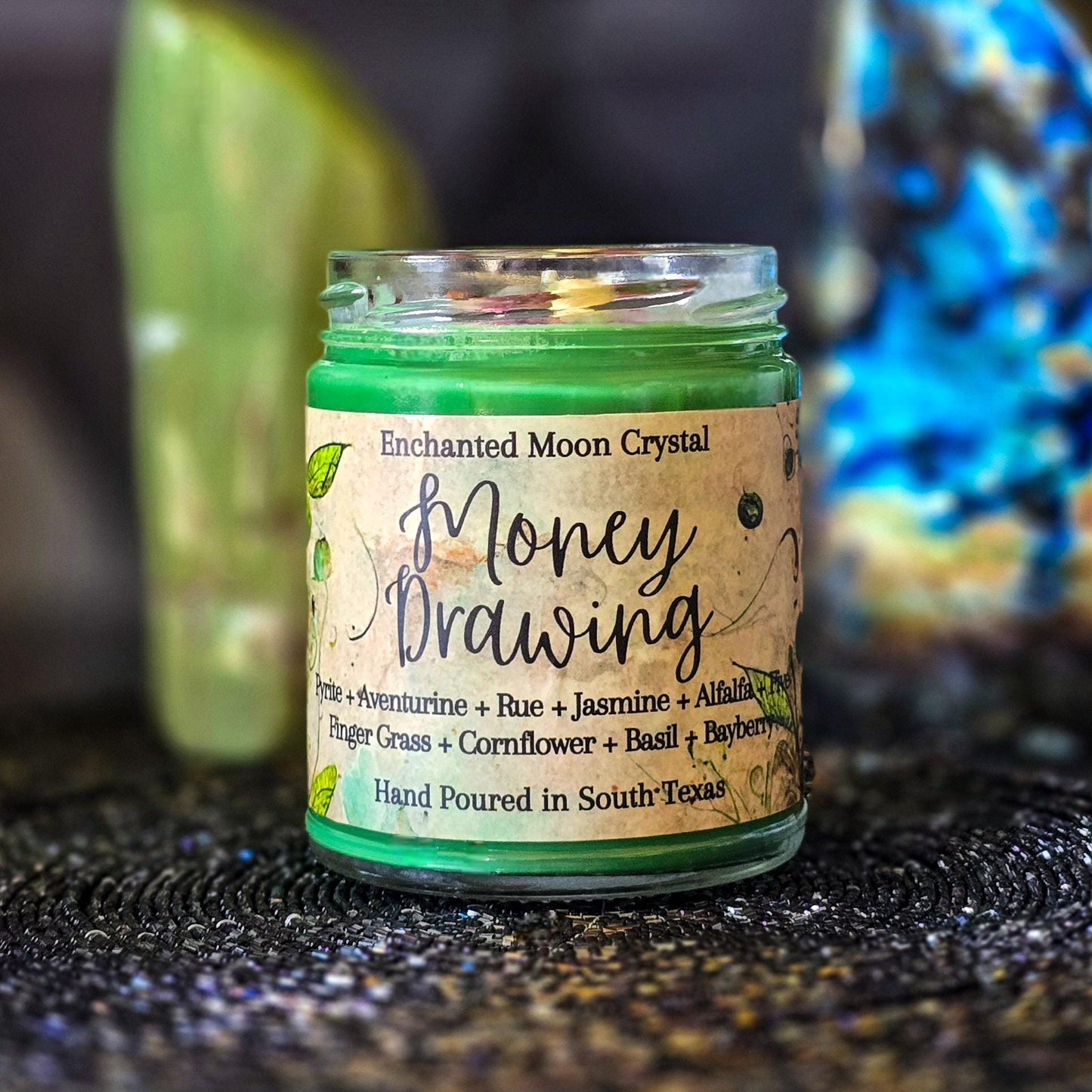Money Drawing Candle, Money Spell, Witchcraft Supplies, Wealth, Success, Manifest Abundance, Hoodoo, Manifesting Ritual, Law of Attraction