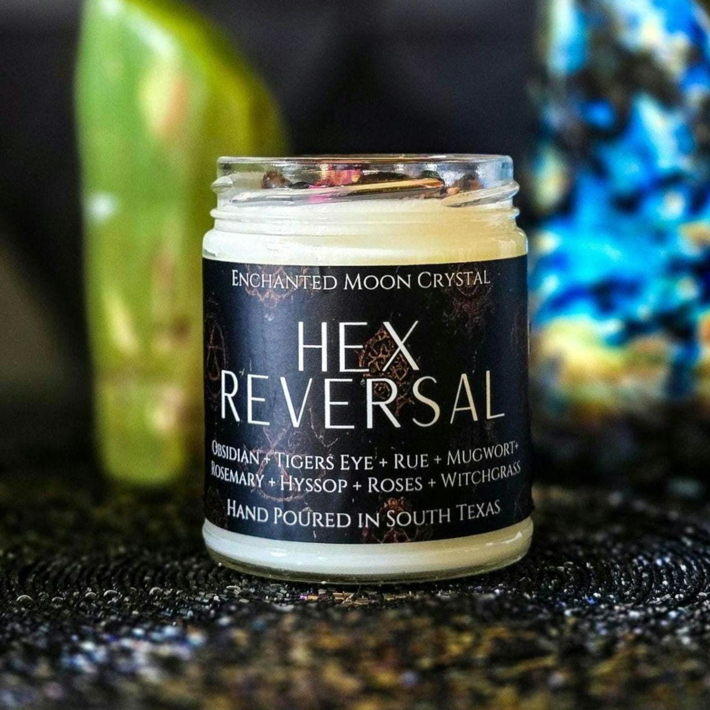 Hex Reverse Candle, Spiritual Cleanse, Clear Negativity, Protection Spell, Witchcraft Supplies, Block Psychic Attack, Back To Sender, Spells
