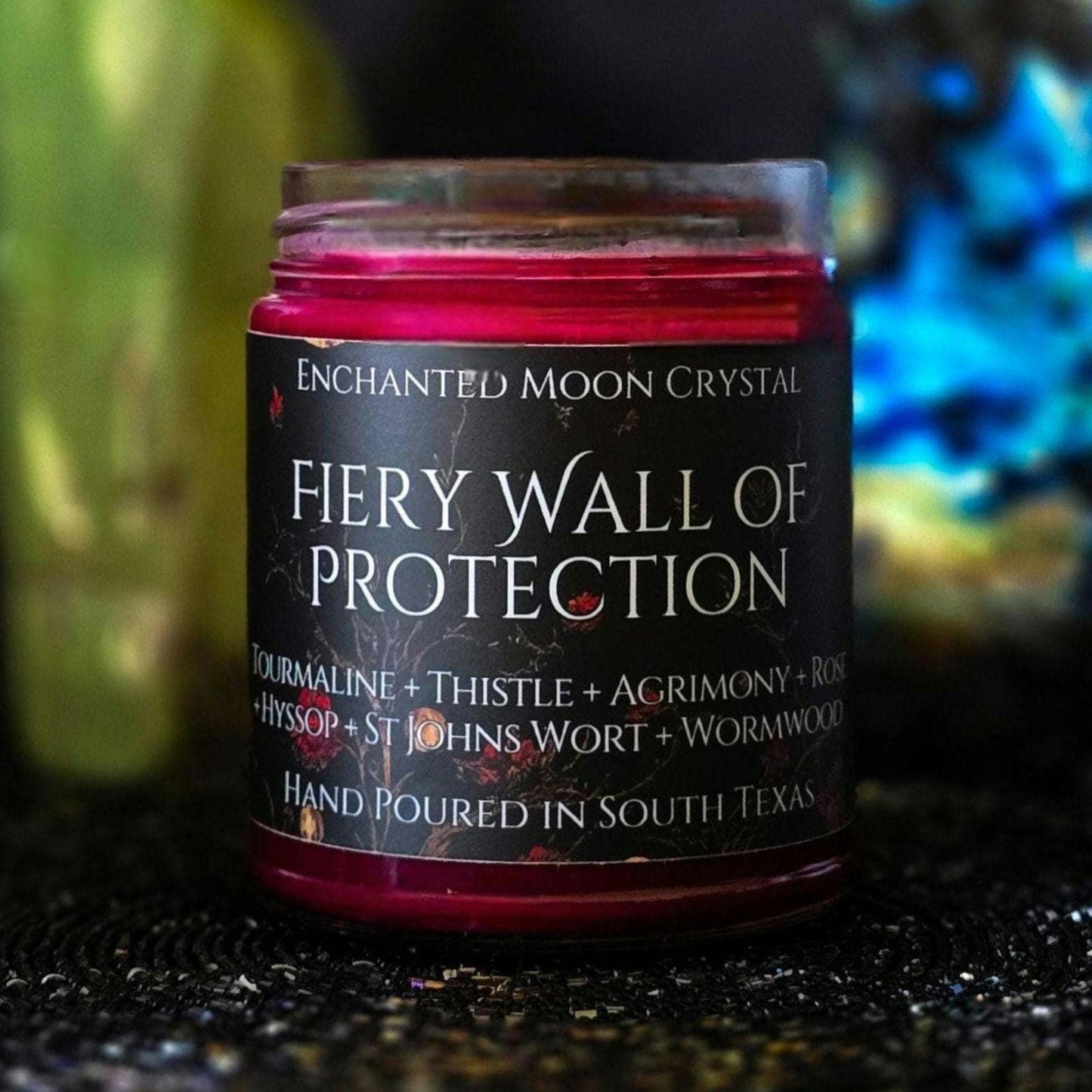 Fiery Wall of Protection Candle, Block Negativity, Curse Removal, Witchcraft Supplies, Banishing, Uncrossing, Warding Spell, Home Protection