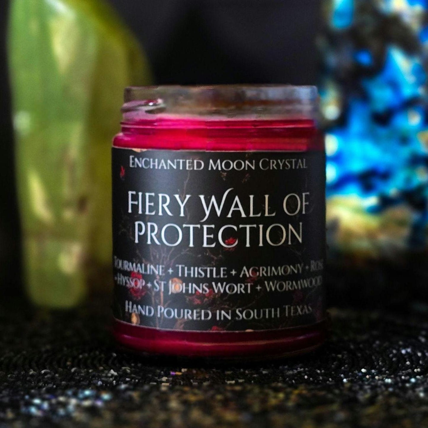 Fiery Wall of Protection Candle, Block Negativity, Curse Removal, Witchcraft Supplies, Banishing, Uncrossing, Warding Spell, Home Protection