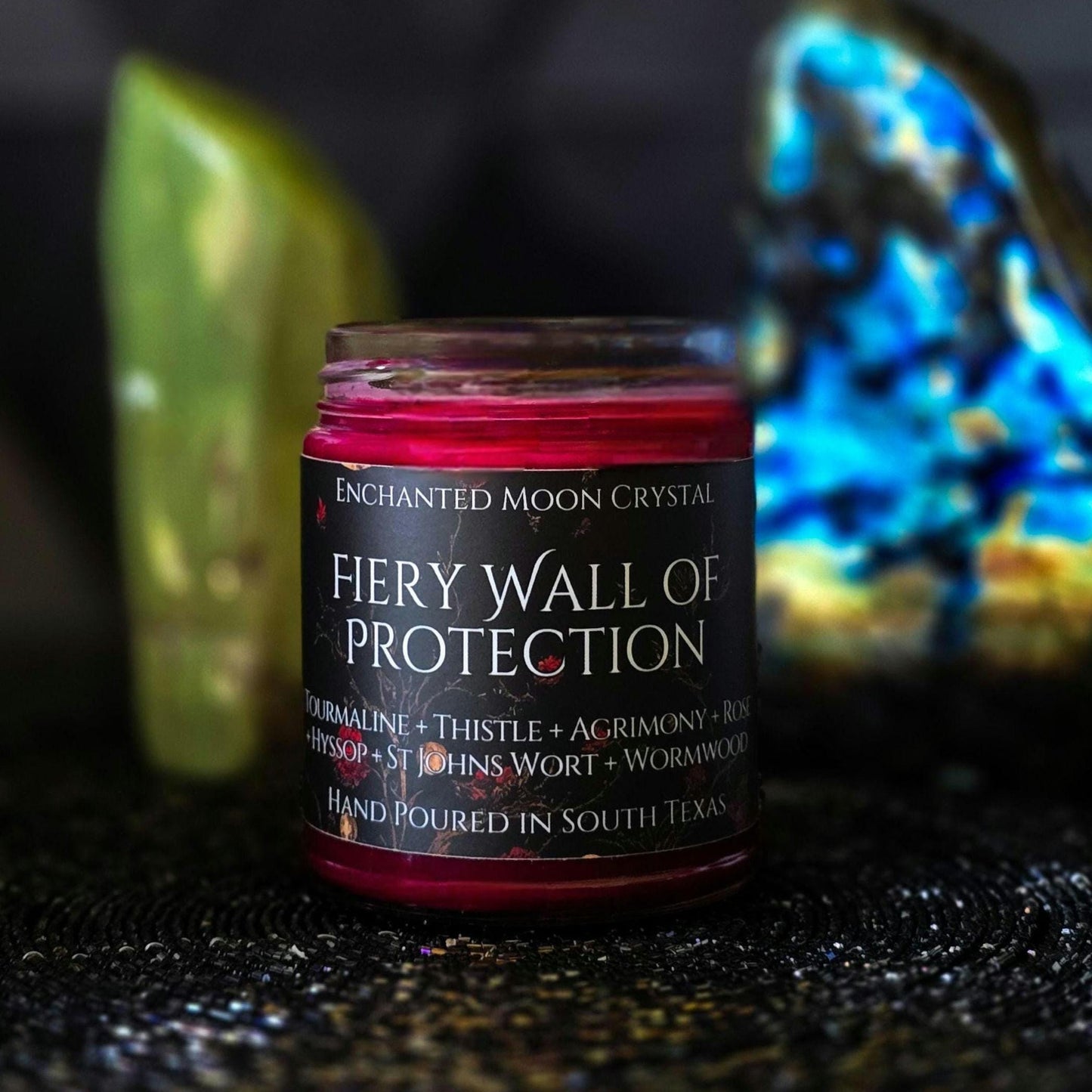 Fiery Wall of Protection Candle, Block Negativity, Curse Removal, Witchcraft Supplies, Banishing, Uncrossing, Warding Spell, Home Protection