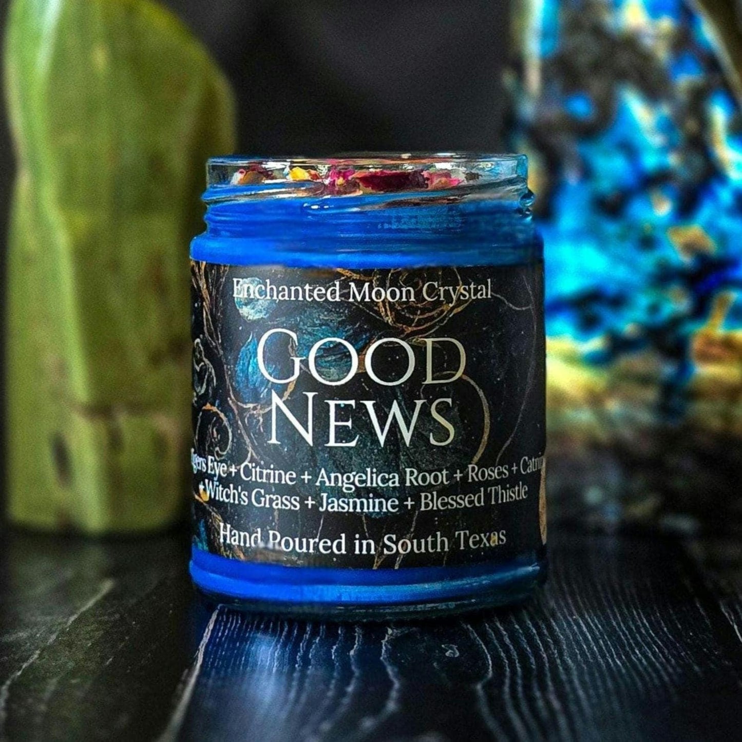 Good News Candle, Positive Energy, Manifesting, Intention Candle, Good Luck Spell, Clear Negativity, Ritual Spell Candle, Spiritual Guidance