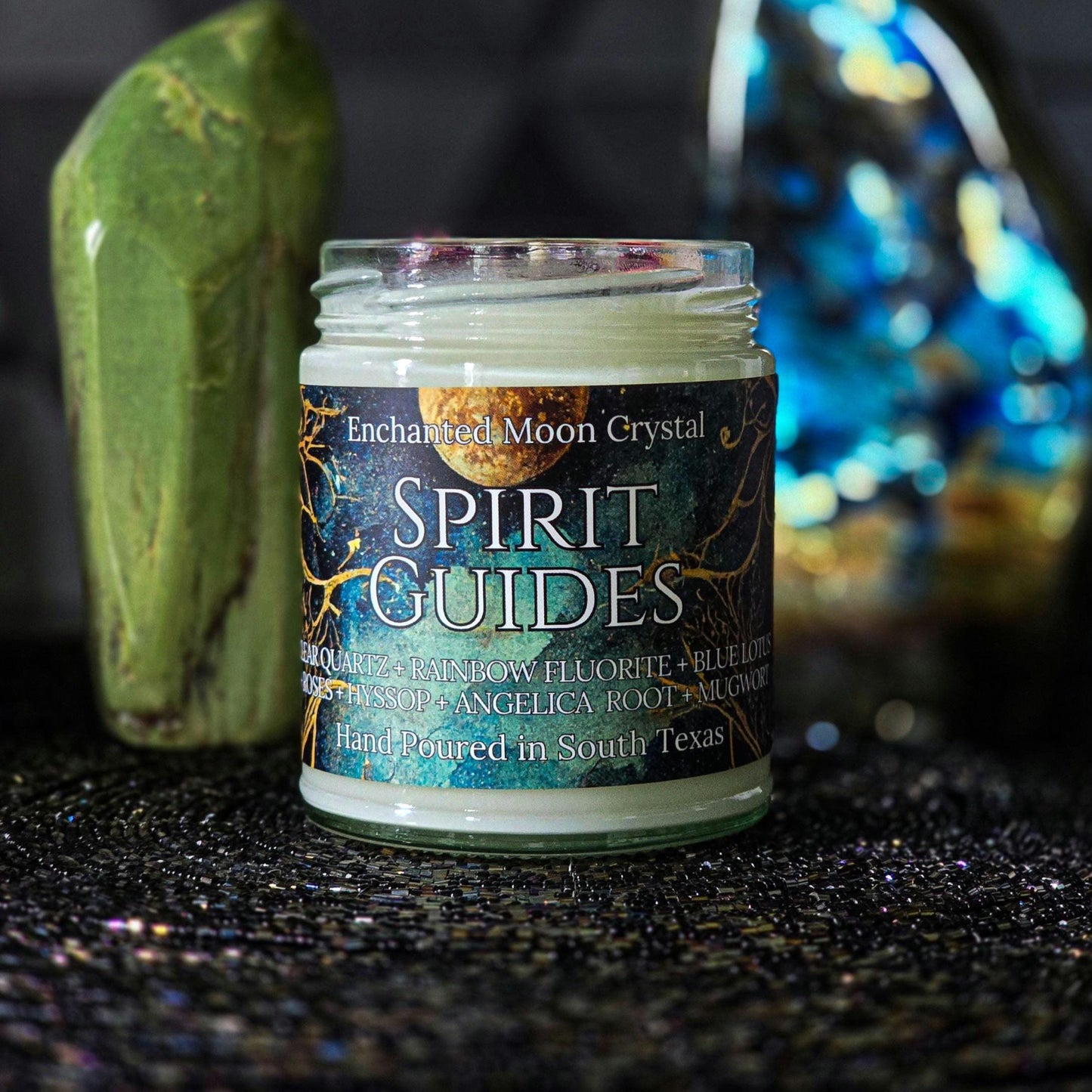 Spirit Guides Candle, Spiritual Wisdom, Third Eye, Healing Crystals, Spiritual Guidance, Protection, Higher Self, Trust The Universe, Divine