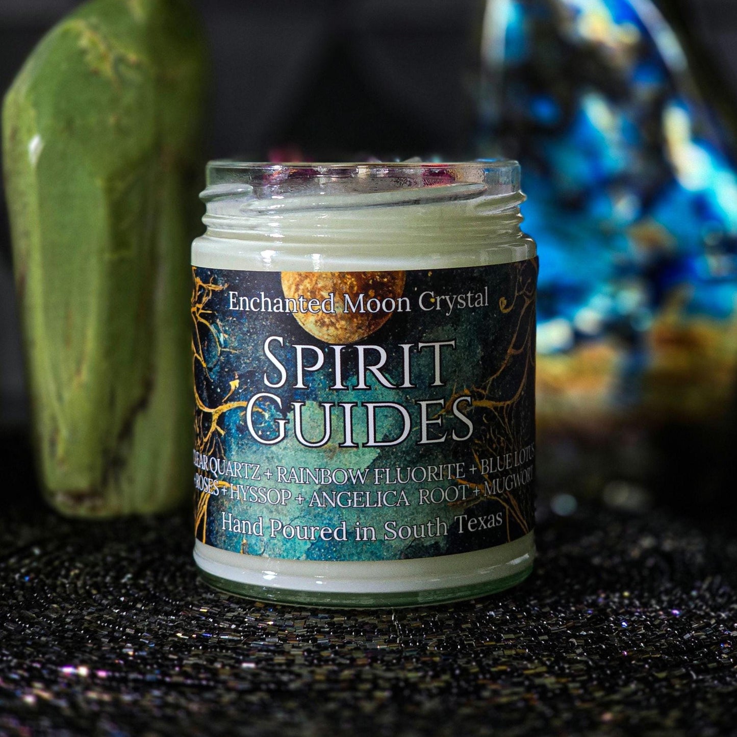 Spirit Guides Candle, Spiritual Wisdom, Third Eye, Healing Crystals, Spiritual Guidance, Protection, Higher Self, Trust The Universe, Divine