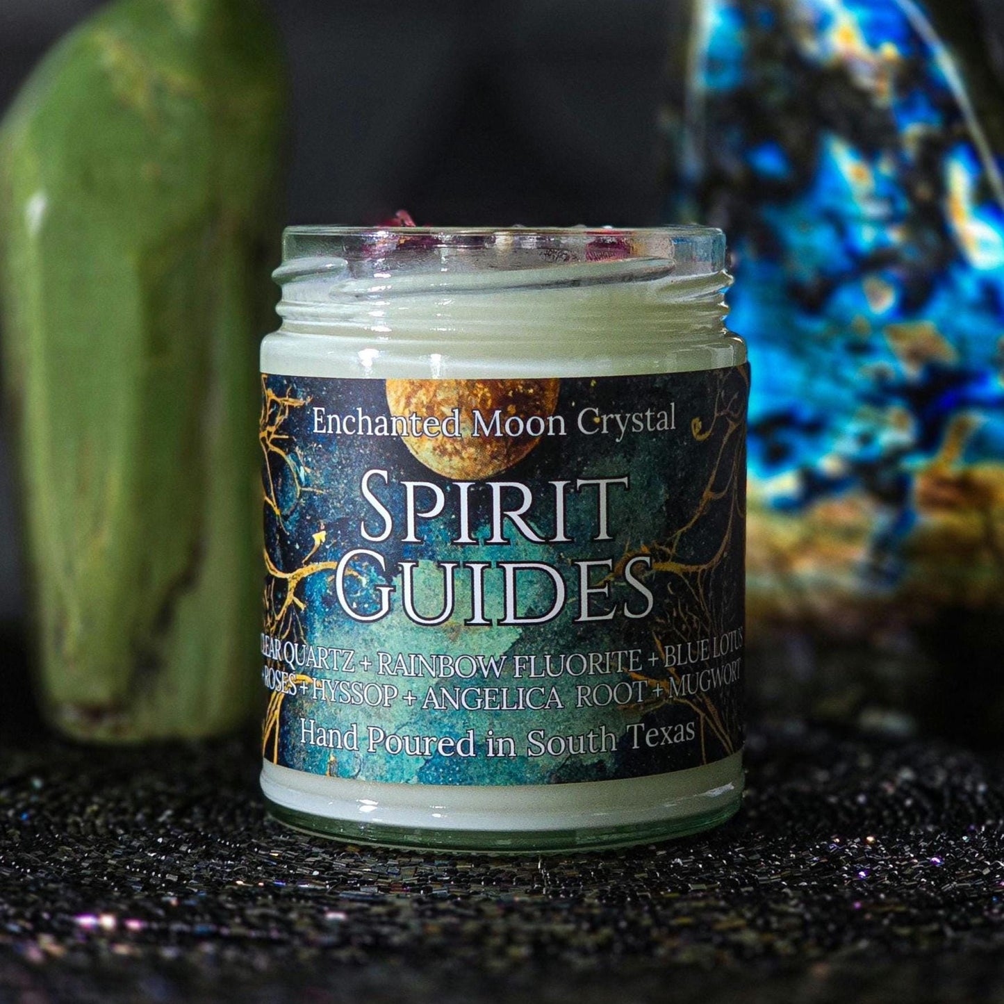 Spirit Guides Candle, Spiritual Wisdom, Third Eye, Healing Crystals, Spiritual Guidance, Protection, Higher Self, Trust The Universe, Divine