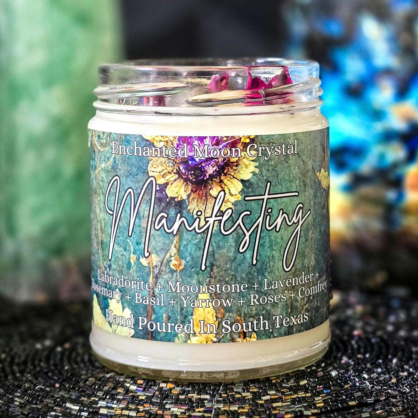 Manifesting Ritual Candle, Intention Setting, Goal Achievement, Abundance, Positive Energy, Law of Attraction, Spiritual Alignment, Focus