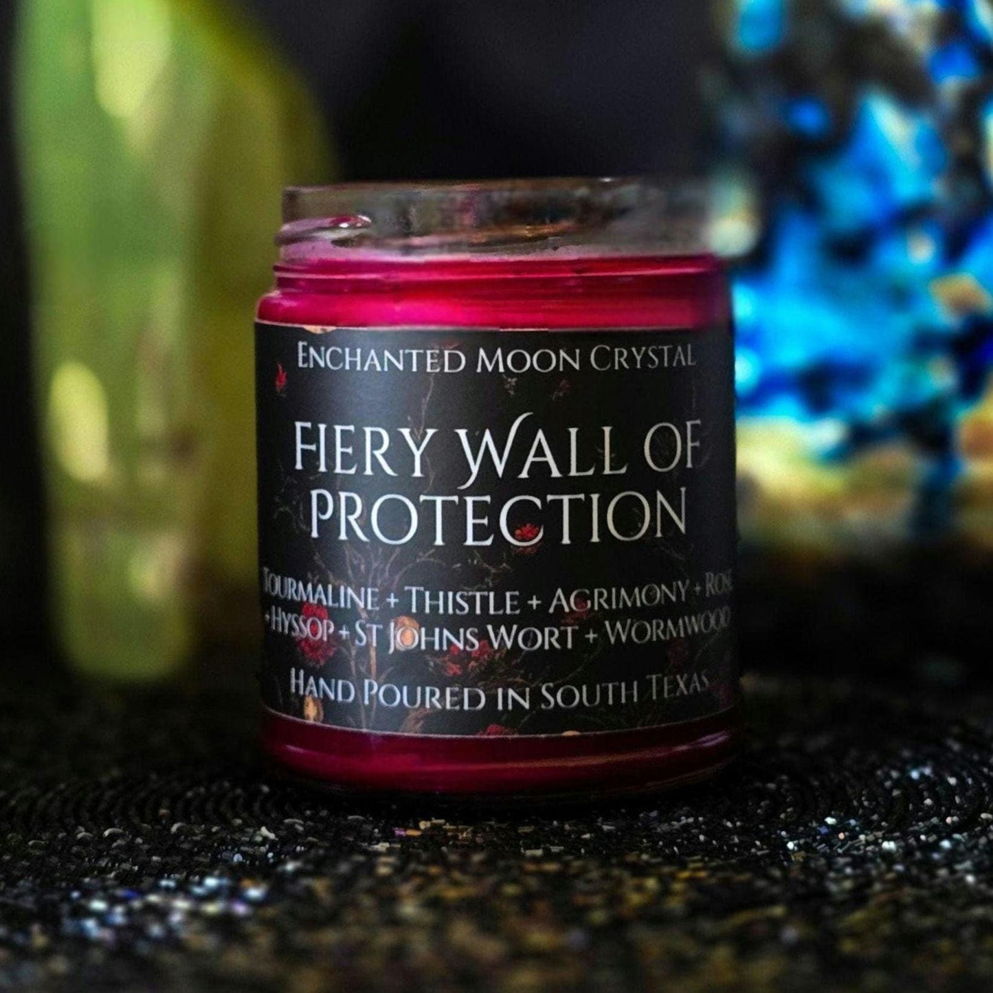 Fiery Wall of Protection Candle, Block Negativity, Curse Removal, Witchcraft Supplies, Banishing, Uncrossing, Warding Spell, Home Protection