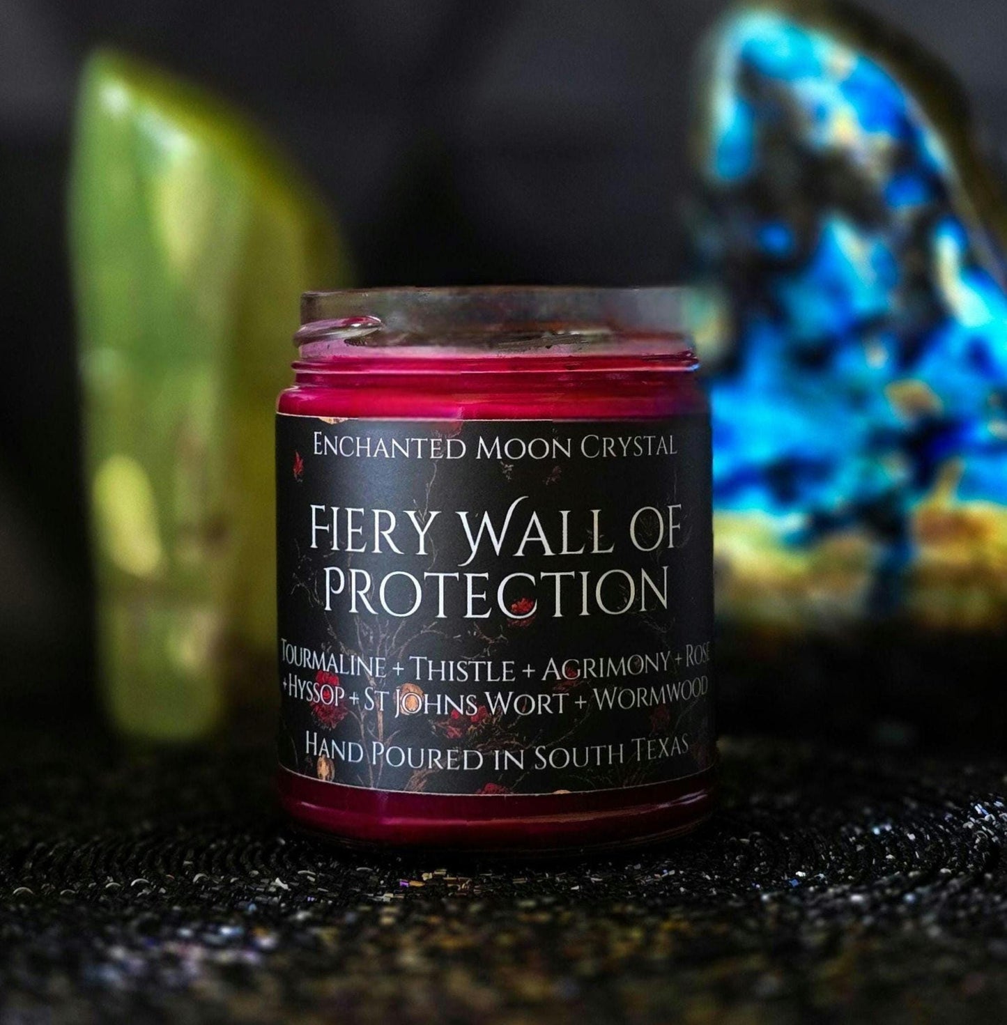 Fiery Wall of Protection Candle, Block Negativity, Curse Removal, Witchcraft Supplies, Banishing, Uncrossing, Warding Spell, Home Protection