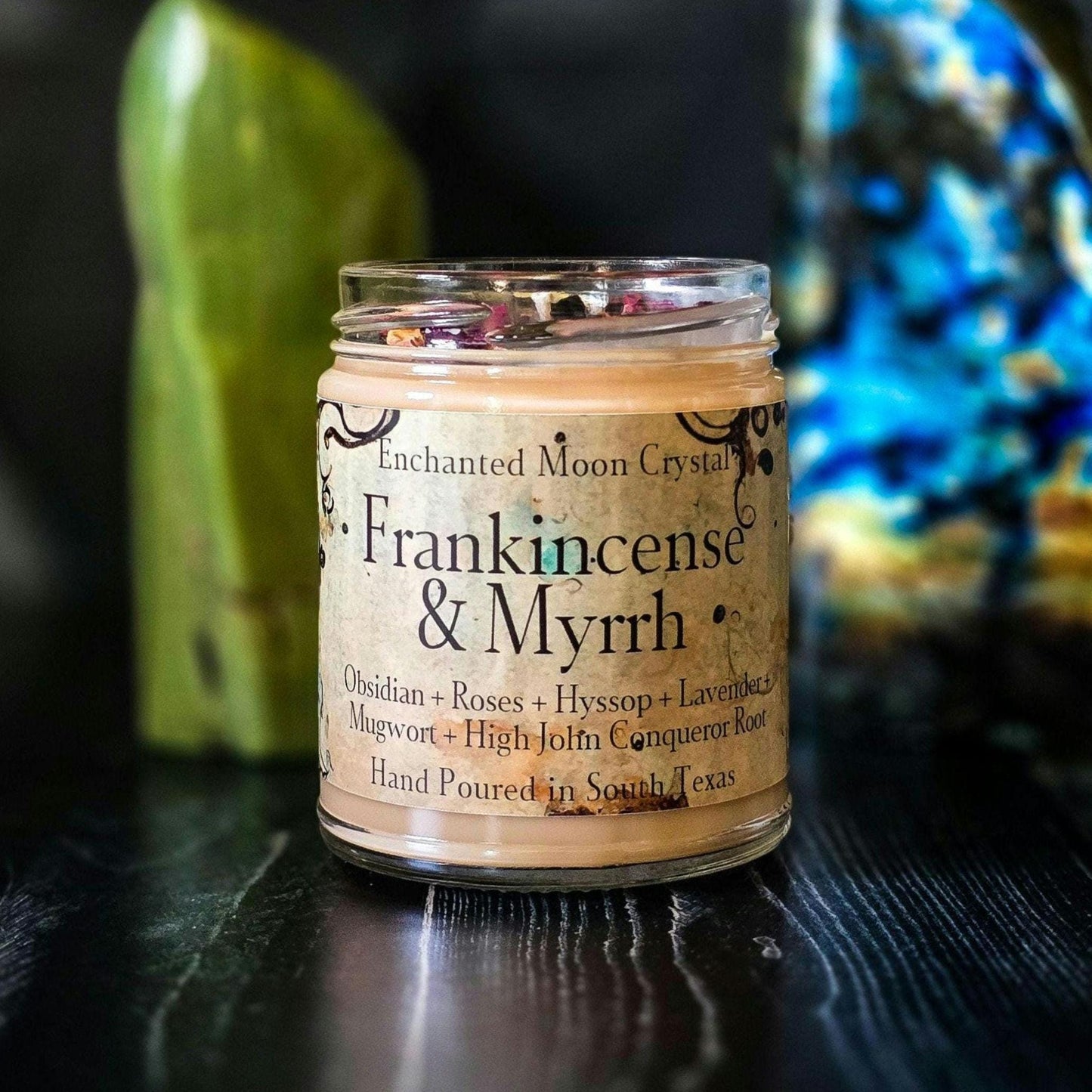 Frankincense & Myrrh Candle, Spiritual Cleanse, Protection, Healing Energy, Spiritual Guidance, Calming Aromatherapy, Meditation, Ritual
