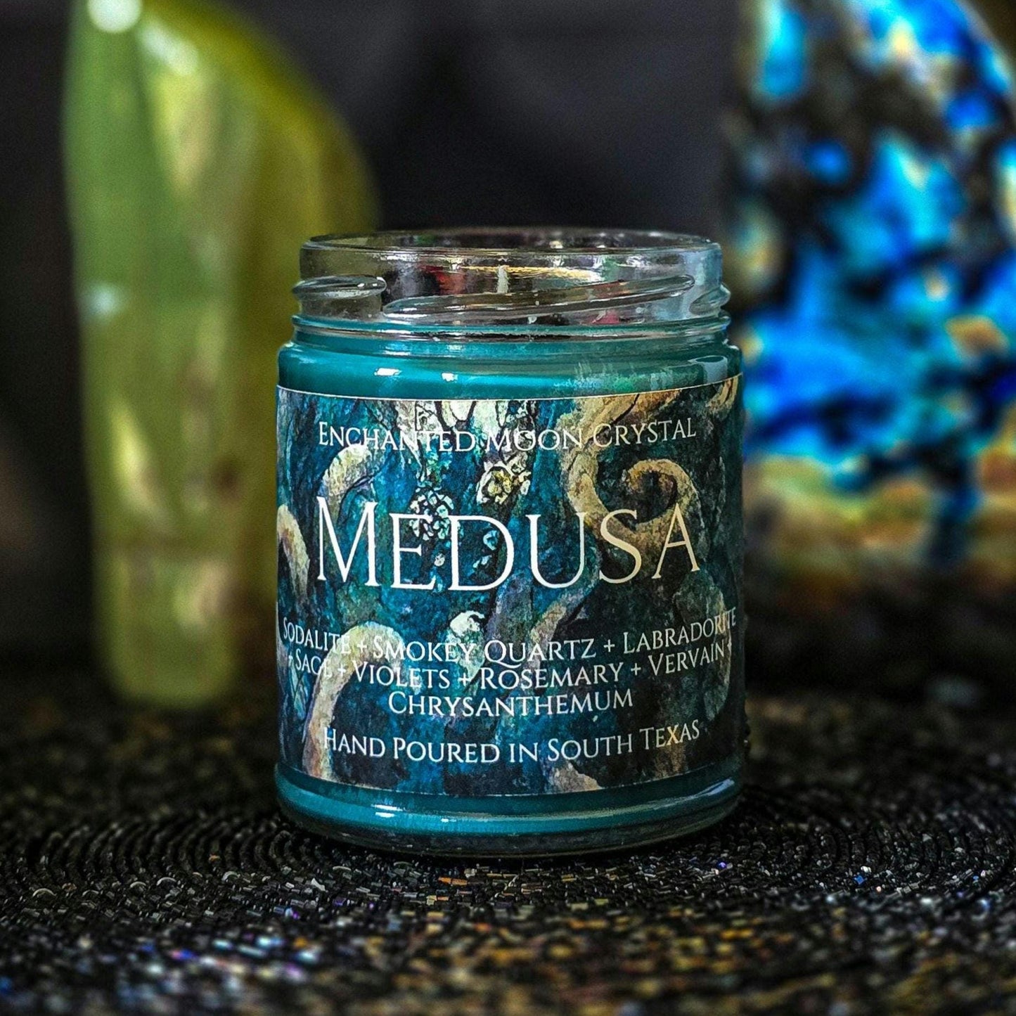 Medusa Candle, Mystical Beauty, Dark Feminine, Divine Feminine, Greek Goddess Ritual Candles, Protection, Spiritual Growth, Inner Strength