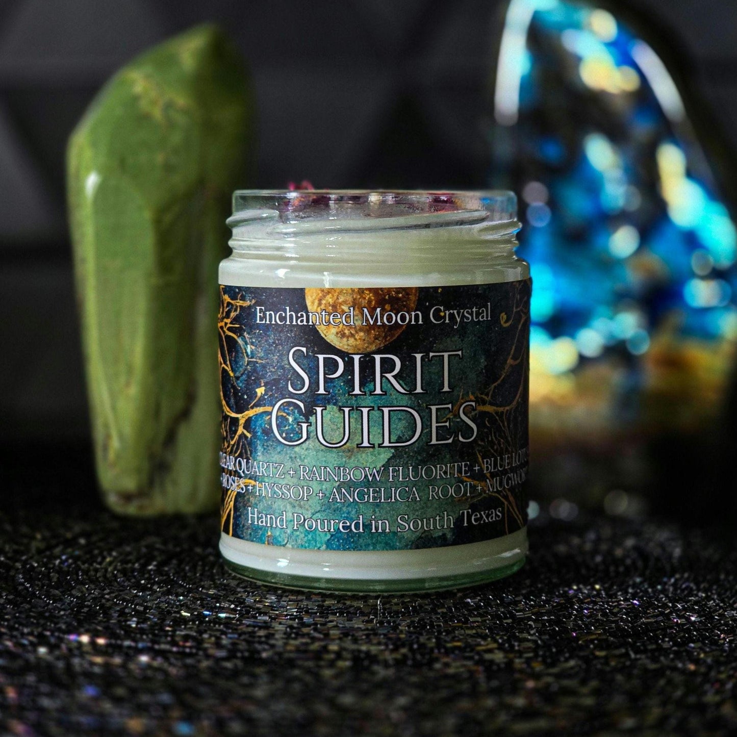 Spirit Guides Candle, Spiritual Wisdom, Third Eye, Healing Crystals, Spiritual Guidance, Protection, Higher Self, Trust The Universe, Divine