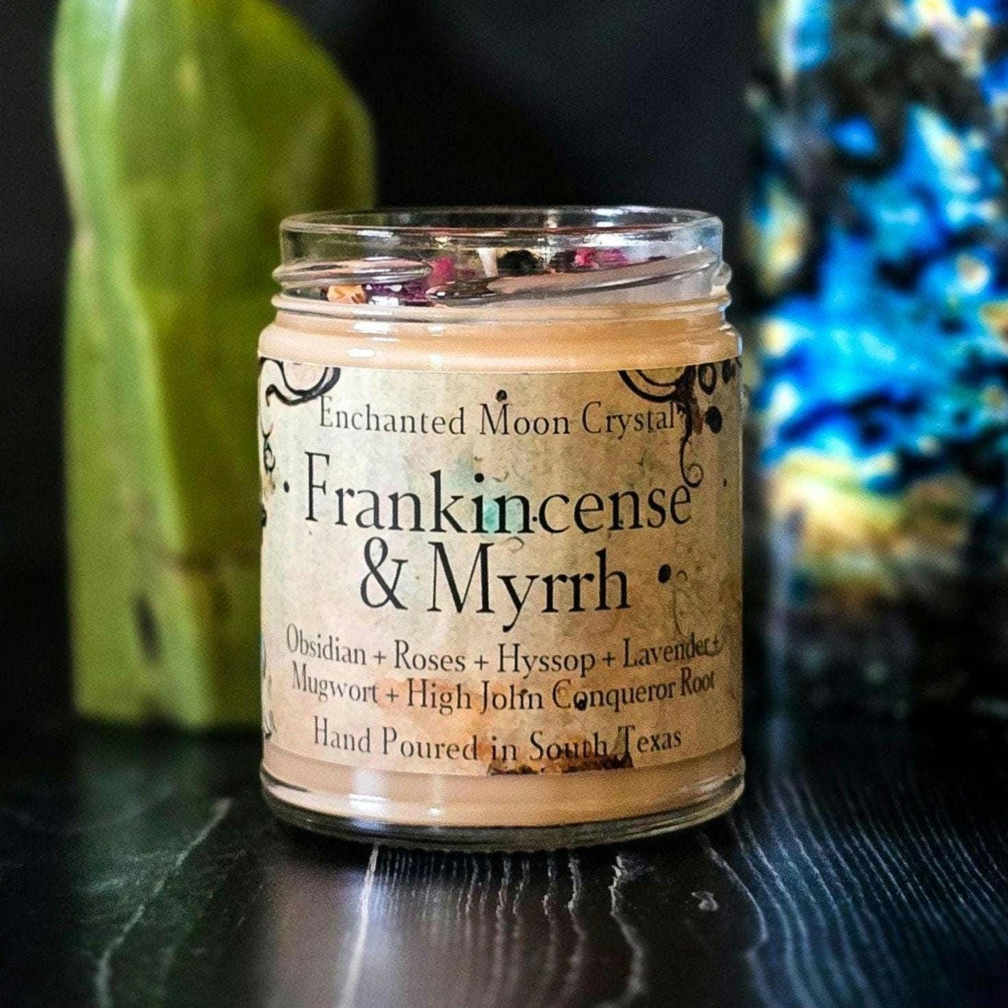 Frankincense & Myrrh Candle, Spiritual Cleanse, Protection, Healing Energy, Spiritual Guidance, Calming Aromatherapy, Meditation, Ritual