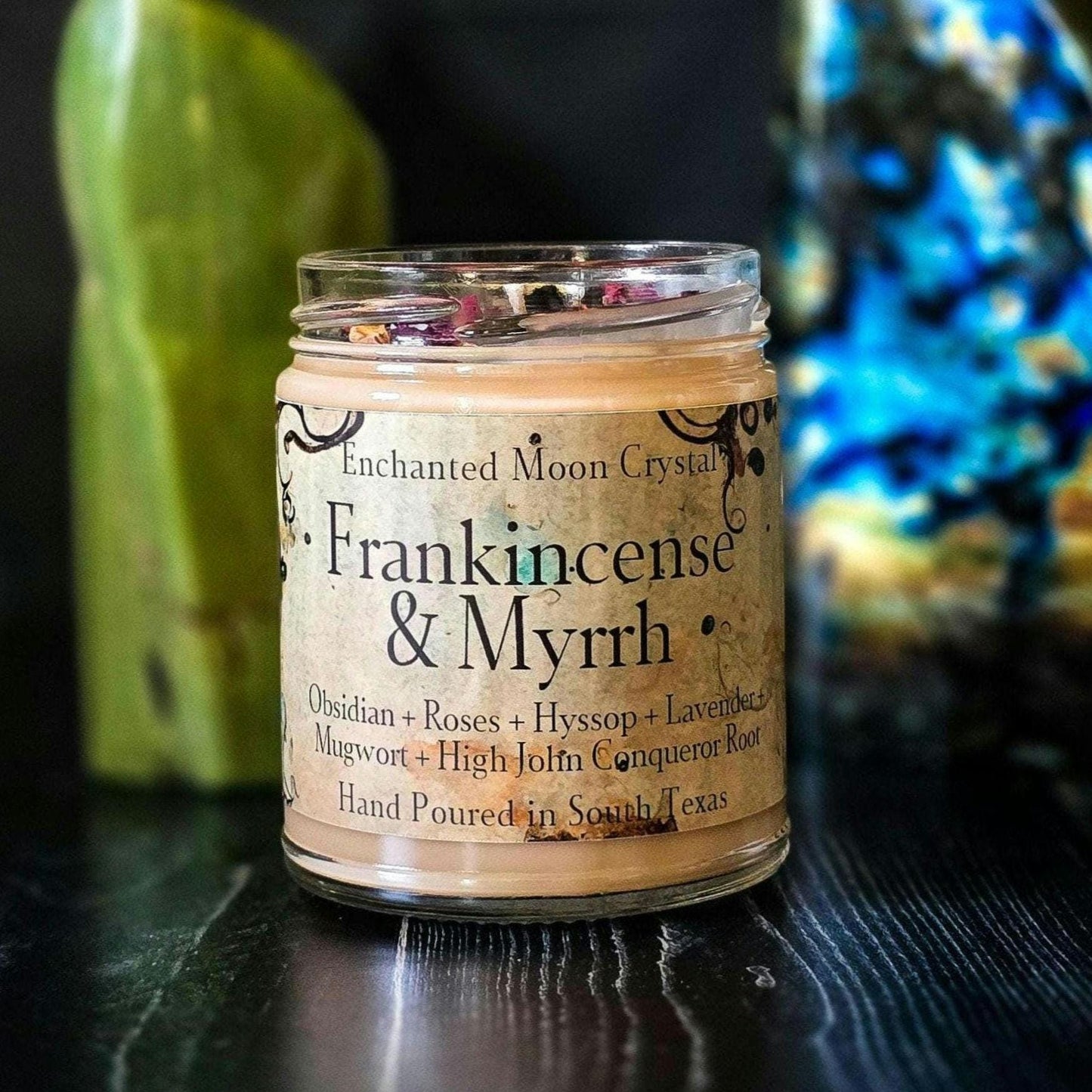 Frankincense & Myrrh Candle, Spiritual Cleanse, Protection, Healing Energy, Spiritual Guidance, Calming Aromatherapy, Meditation, Ritual