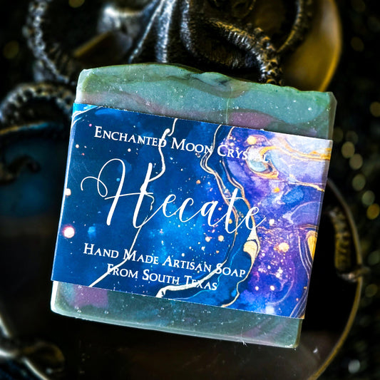 Hecate Sea Moss Soap, Handcrafted Artisan Soap, Ritual Bath, Spiritual Cleanse, Water Witch, Witchcraft Soap, Moon bath ritual
