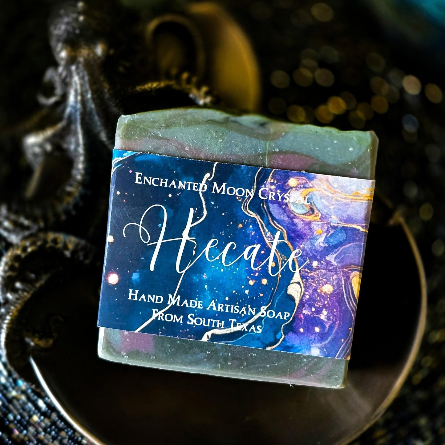 Hecate Sea Moss Soap, Handcrafted Artisan Soap, Ritual Bath, Spiritual Cleanse, Water Witch, Witchcraft Soap, Moon bath ritual