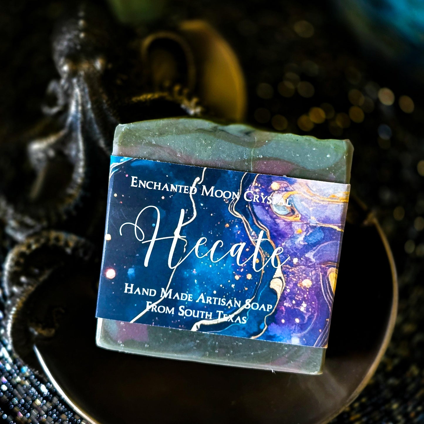 Hecate Sea Moss Soap, Handcrafted Artisan Soap, Ritual Bath, Spiritual Cleanse, Water Witch, Witchcraft Soap, Moon bath ritual