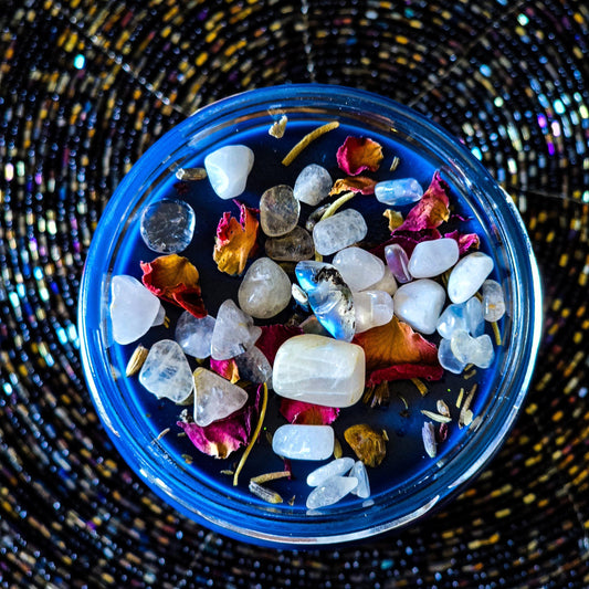 Full Moon Ritual Candle, Spiritual Wisdom, Sacred Cleansing, Protection, Energetic Release, Manifesting Intention Candle, Meditation Ritual