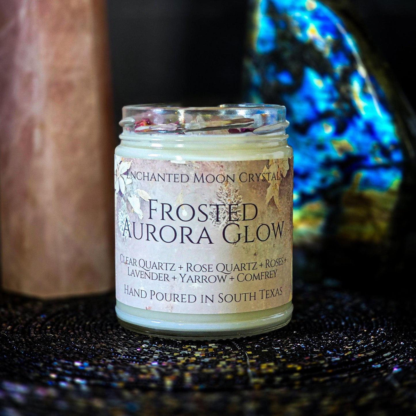 Frosted Aurora Glow Candle