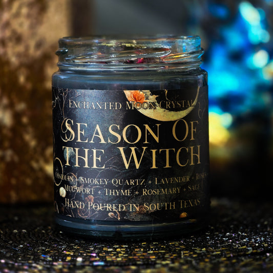 Season of the Witch Candle, Halloween Esthetic, Hedge Witch, Witchy Candles, Samhain, Intention Candle, Spell Work, Transcend, Magic Infused