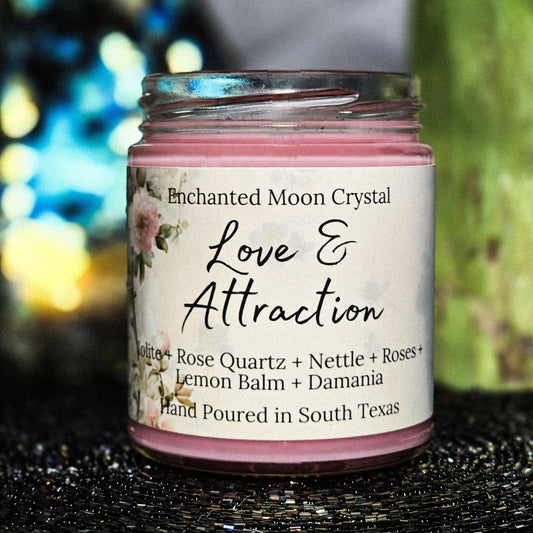Love and Attraction Candle, Spiritual Alignment, Magnetism, Intimacy, Heart Centered, Healthy Relationships, Soulful Attraction, Twin Flame
