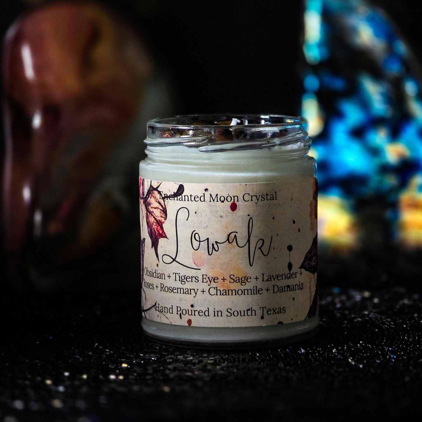 Lowak Earth Energy Candle, Sun Energy, Warm Weather Witch, Ancient Wisdom, Connection to Nature, Joyfull Energy, Vitality, Heart Centered