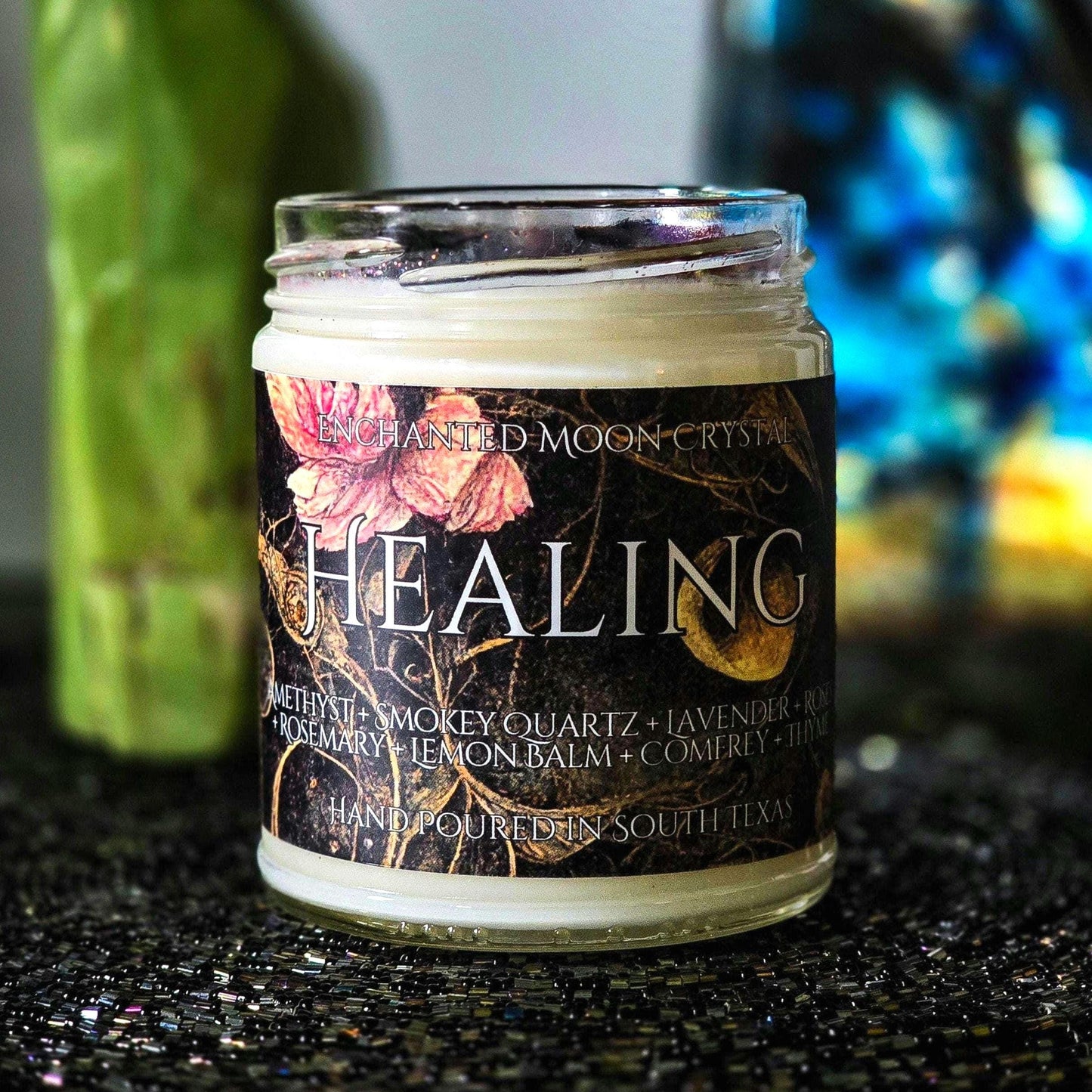 Healing Ritual Candle, Spiritual Cleanse, Emotional Protection, Chakra Balancing, Inner Peace, Sacred Rest, Calming, Illness Recovery, Peace