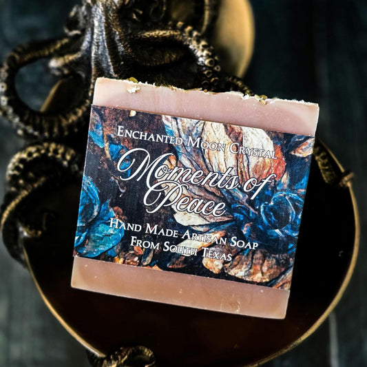 Moments of Peace Soap, Handcrafted Artisan Soap, Ritual Bath Soap, Calming Soap, Nature Witch, Witchcraft Soap, Oatmeal, Milk and Honey