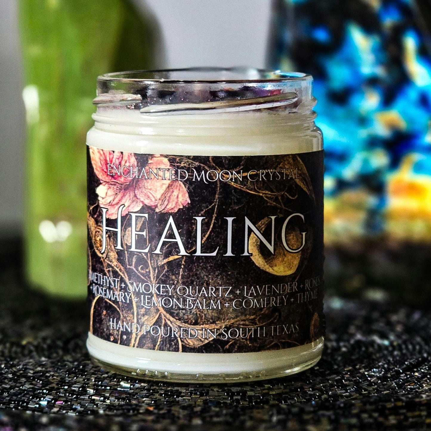 Healing Ritual Candle, Spiritual Cleanse, Emotional Protection, Chakra Balancing, Inner Peace, Sacred Rest, Calming, Illness Recovery, Peace
