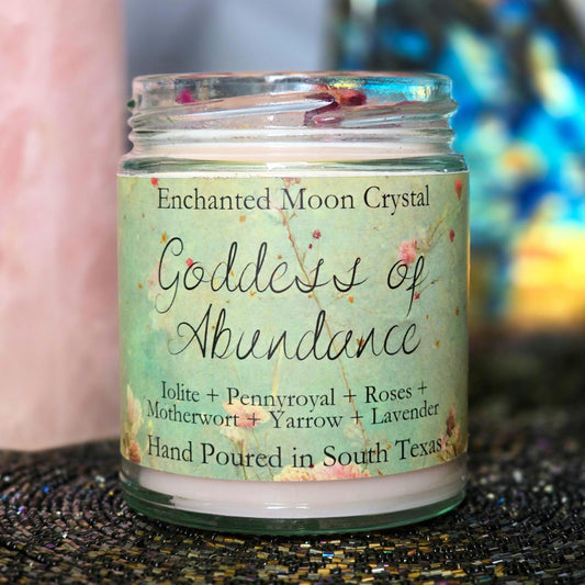 Goddess Of Abundance Candle, Confidence, Self Care, Divine Feminine, Inner Beauty, Spiritual Growth, Prosperity, Law of Attraction, Manifest