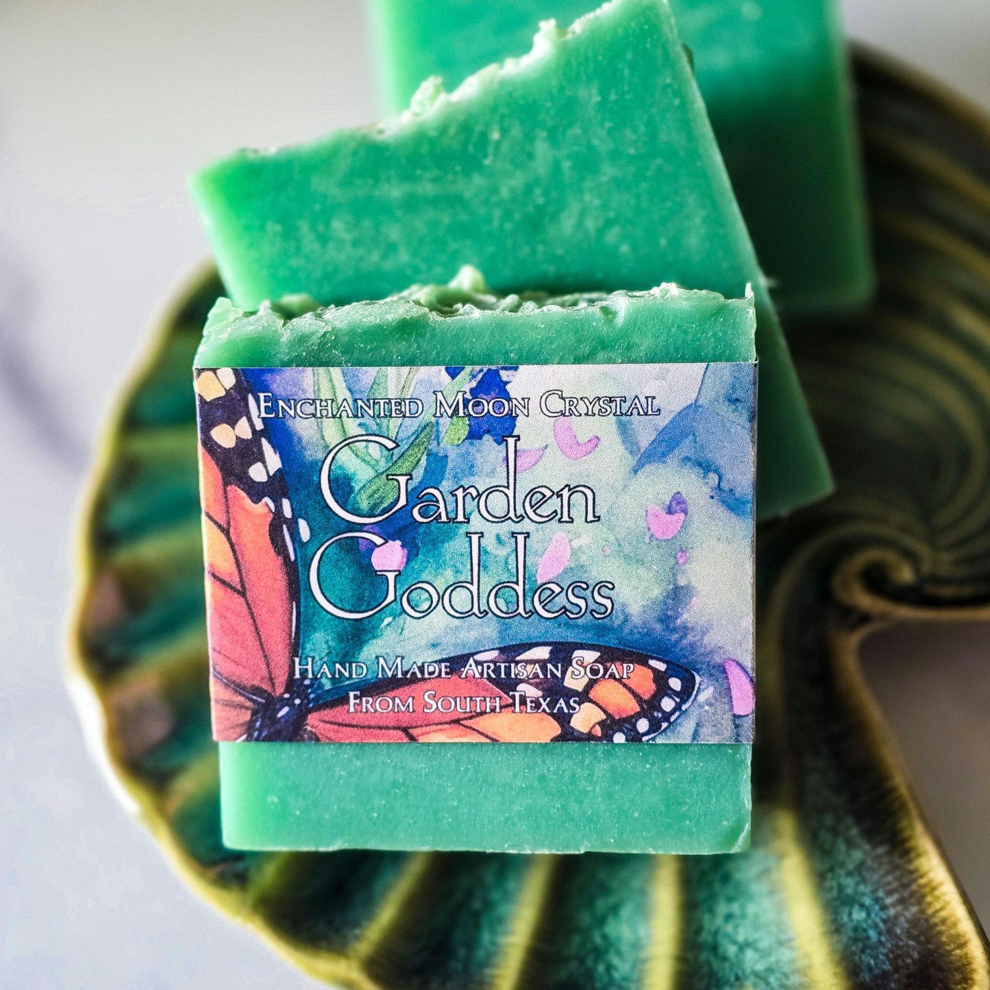 Garden Goddess Soap, Handcrafted Artisan Soap, Ritual Bath Soap, Spiritual Cleanse, Nature Witch, Spiritual Guidance, Witchcraft Beauty Soap