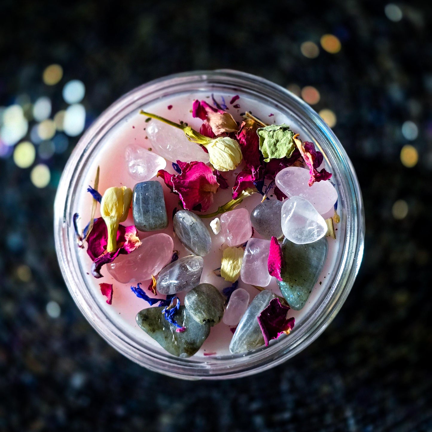 New Beginnings Intention Candle, Energy Cleanse, Higher Self, Crystal Candle, Self Love, Heart Centered, Spiritual Growth, Fresh Start