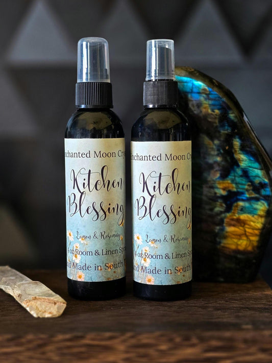 Kitchen Blessing Room and Linen Spray, Block Negativity, High Vibrational, Witchcraft Supplies, Spiritual Cleanse, Nature Witch, Hedge Witch