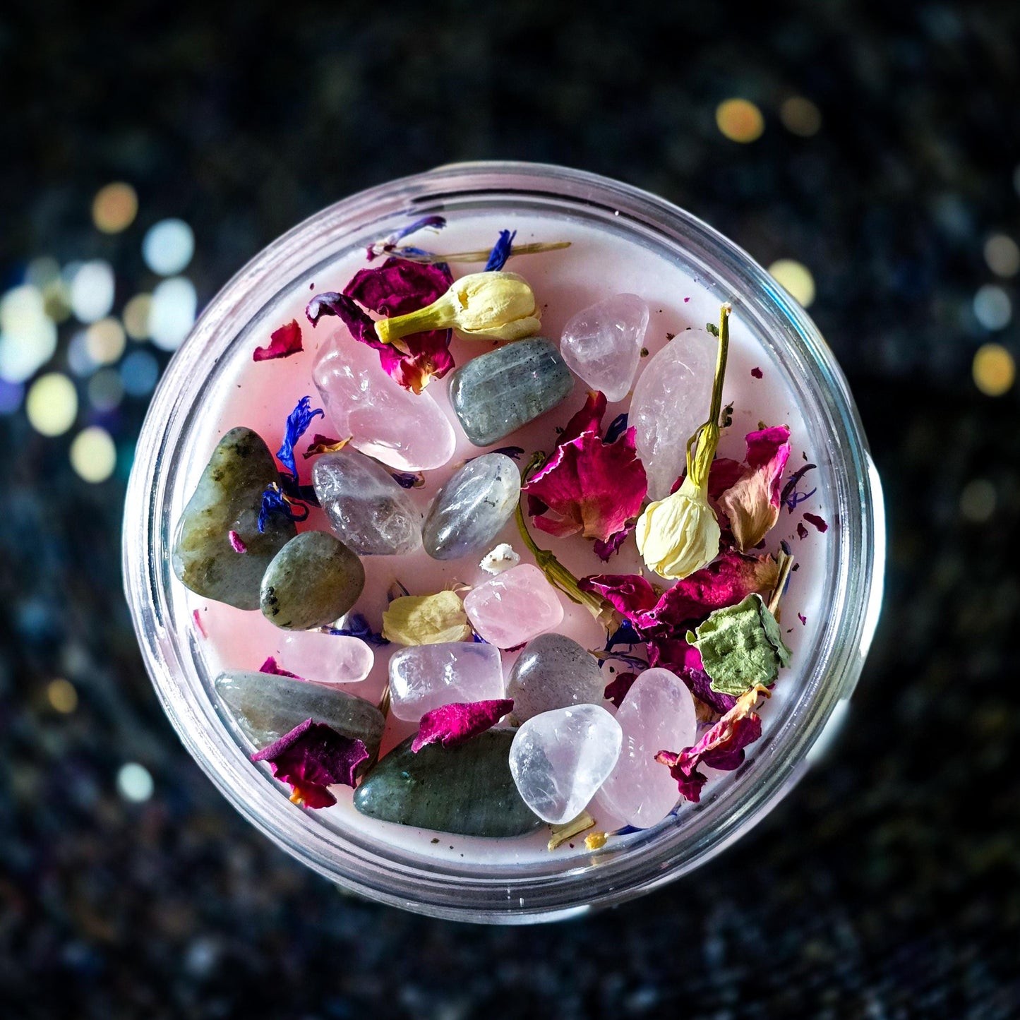 New Beginnings Intention Candle, Energy Cleanse, Higher Self, Crystal Candle, Self Love, Heart Centered, Spiritual Growth, Fresh Start