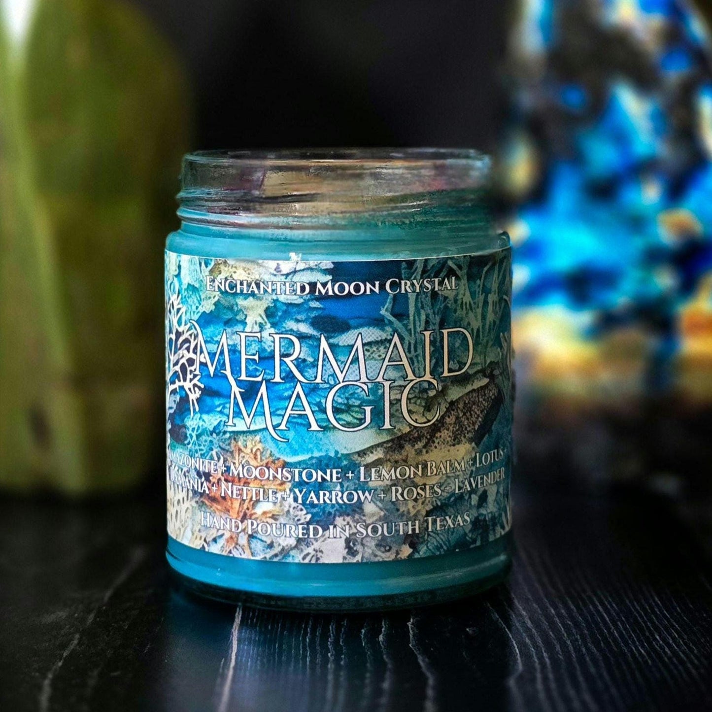 Mermaid Magic Candle, Pisces, Water Sign, Gratitude Mindset, Reflection, Sensuality, Renewal, Deep Healing, Introspection, Self Discovery