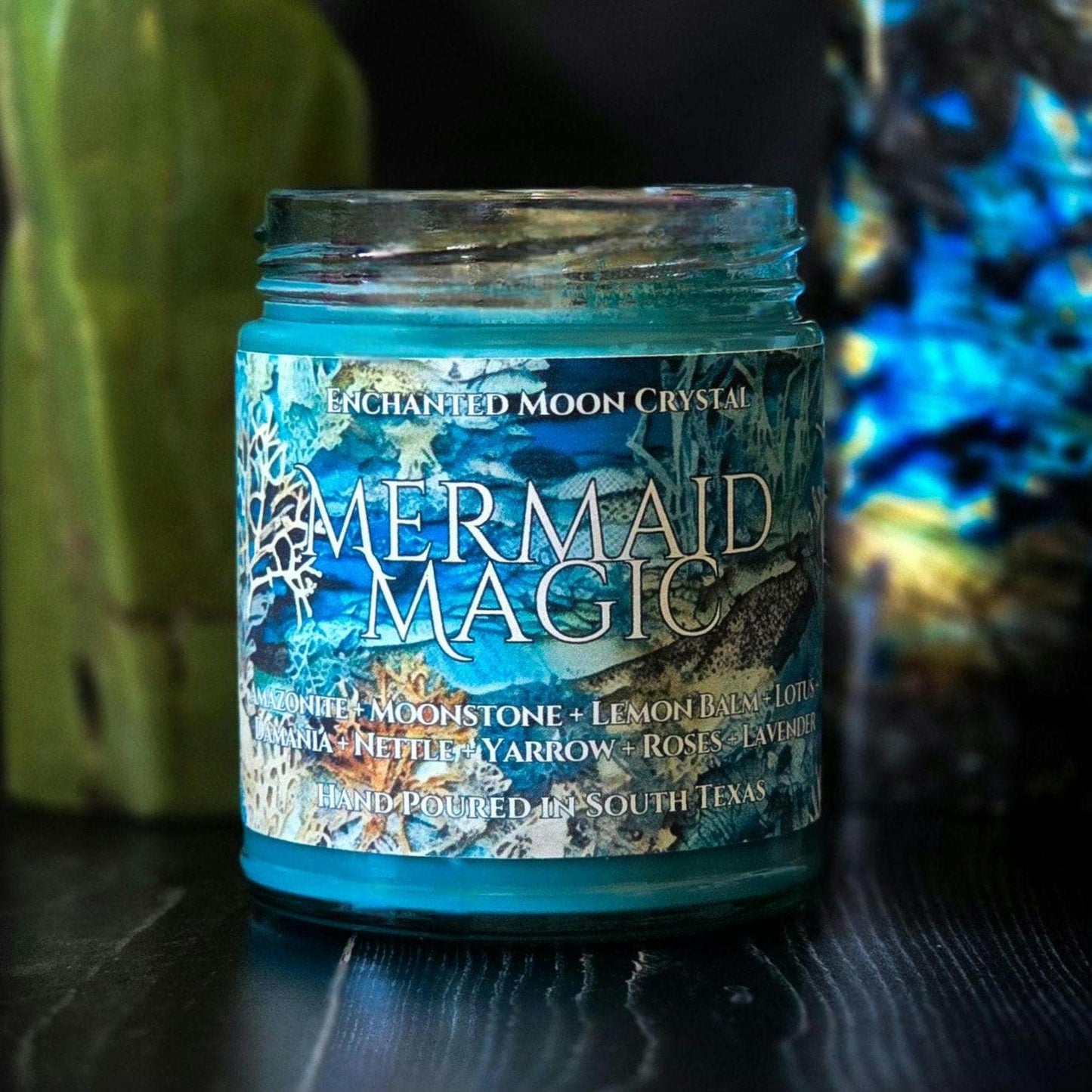Mermaid Magic Candle, Pisces, Water Sign, Gratitude Mindset, Reflection, Sensuality, Renewal, Deep Healing, Introspection, Self Discovery